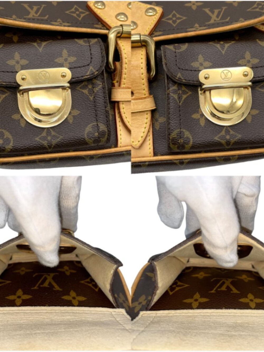 Louis Vuitton 2006 Hudson PM Monogram Canvas Shoulder Bag Made in France - Picture 5 of 11